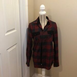 Boston Trader Plaid Button Up Shirt Size Small